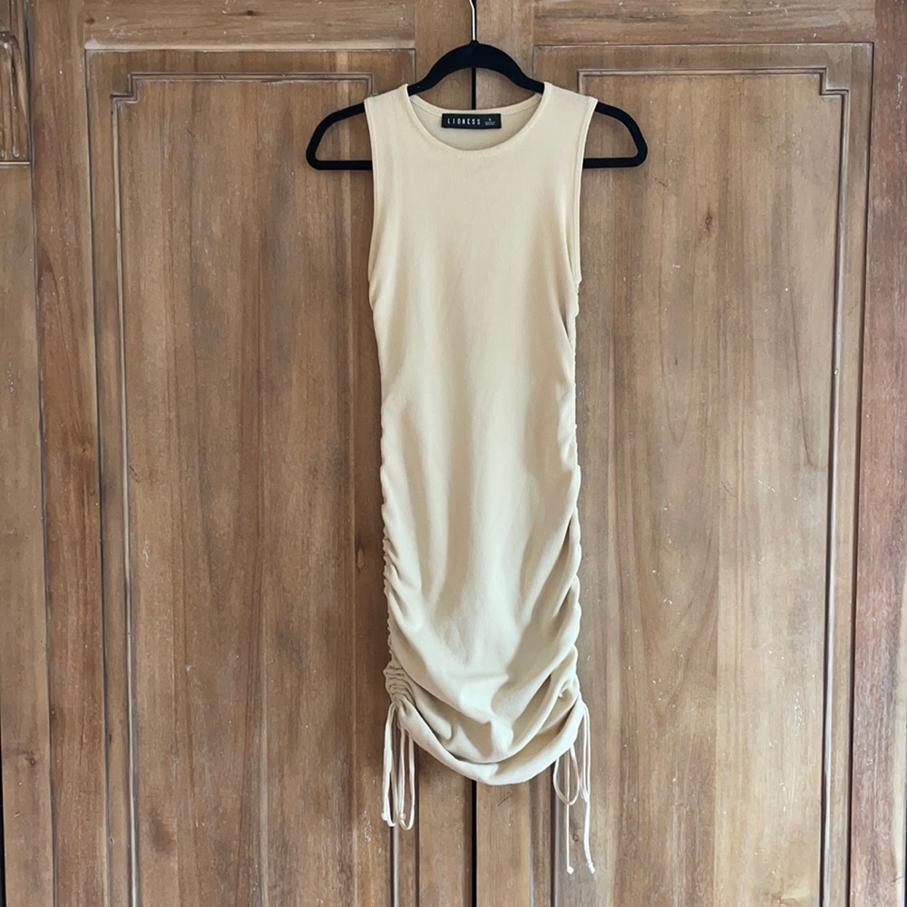 PRINCESS POLLY Military Minds Dress (US 4/ Beige)